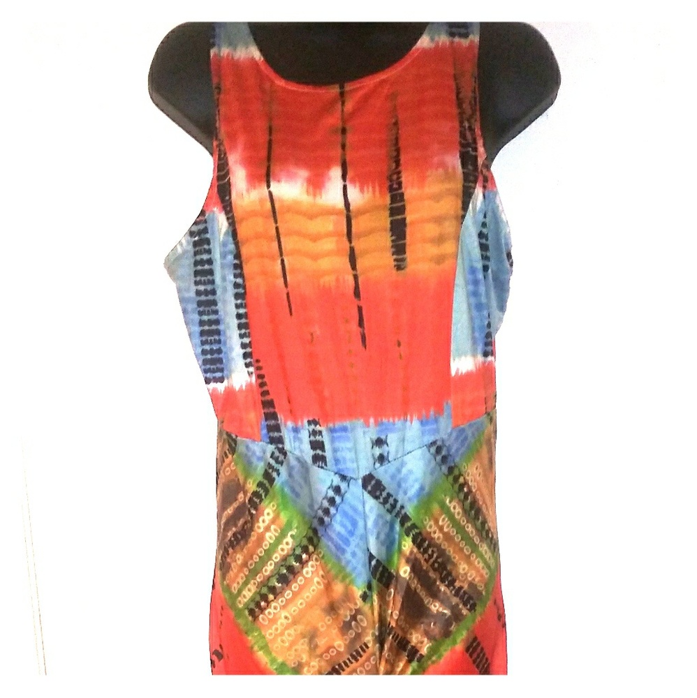 Colorful Sexy Maxi Dress
